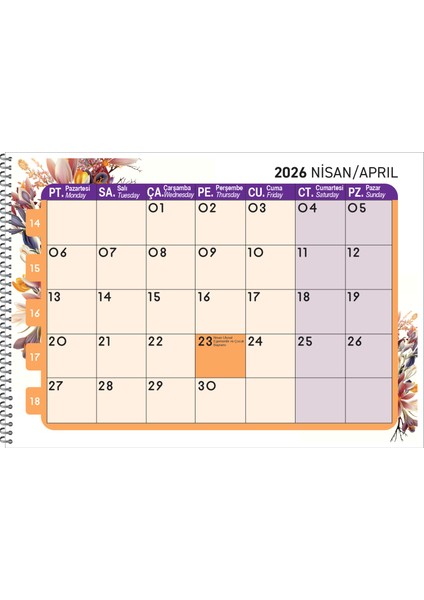 2026 Masaüstü Defter Planlama 23X33 cm fırsatları