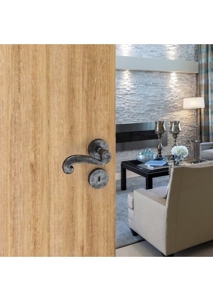 Kapı Kolu Seti Plaza Barelli Antik Gümüş modelleri