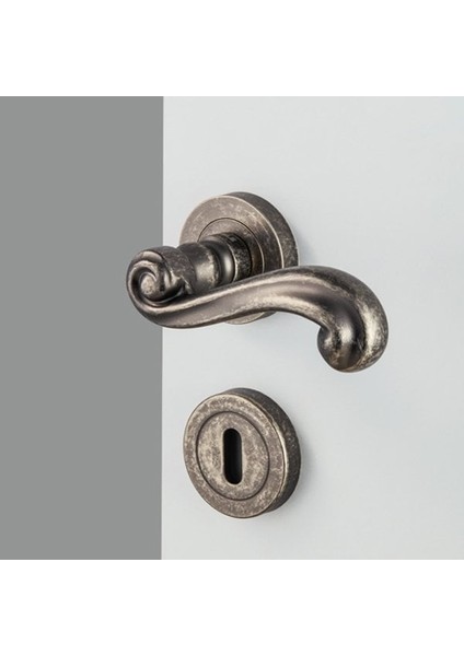 Kapı Kolu Seti Plaza Barelli Antik Gümüş fırsatları