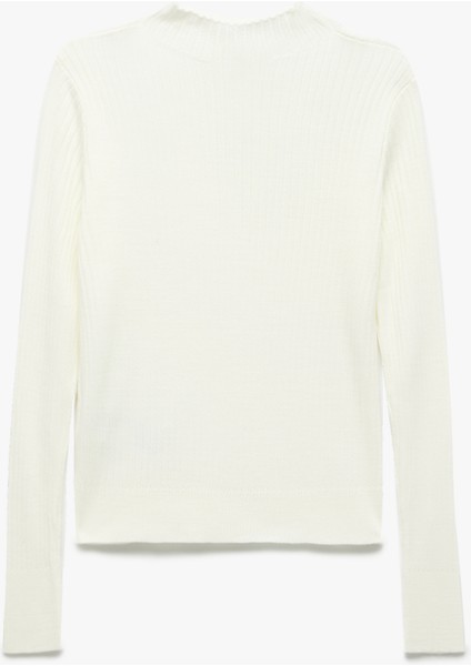 Regular Fit Uzun Kollu Hafif Dik Yaka Triko Kazak fiyatları