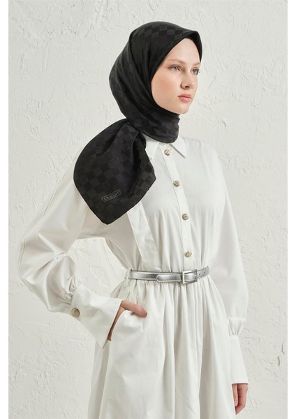 Elegance Ipek Pamuk Dama Eşarp 01