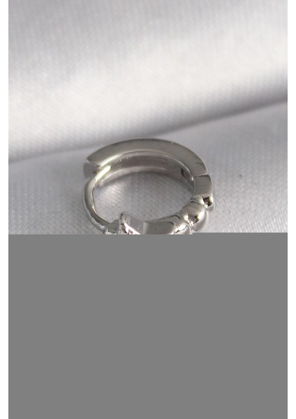 316L Çelik Gümüş Renk Zirkon Taşlı Yıldız Model Tragus Piercing - TJ-PR1333