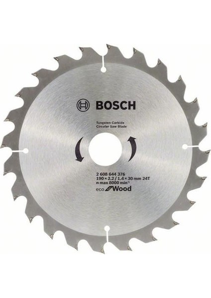 Bosch Eco Daire Testere 190X30 24 Diş