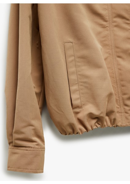 Uzun Kollu Dik Yaka Oversize Bomber Ceket modelleri