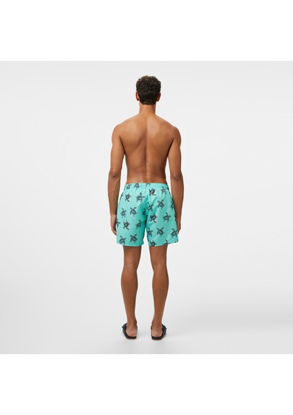Erkek Yeşil Regular Fit Deniz Şortu fiyatları