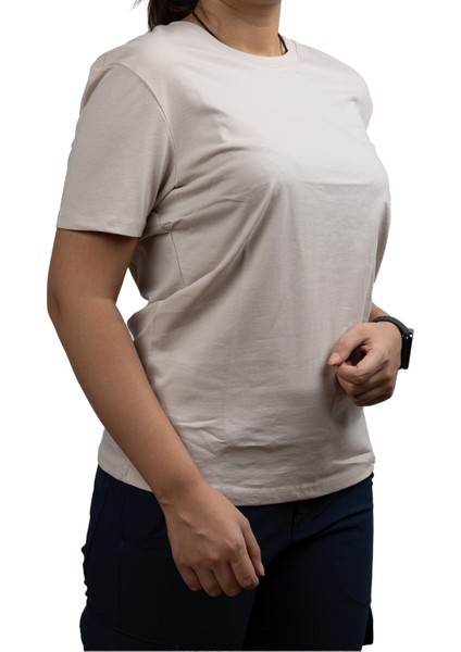 Fit Kesim Sıfır Yaka Unisex T-Shirt