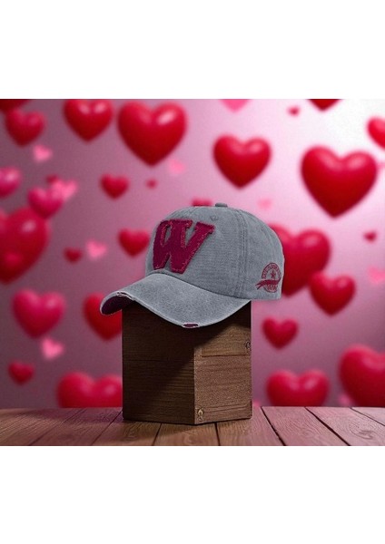 W Model Eskitme Şapka Gri