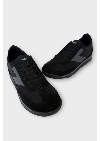 Erkek Günlük Hafif Rahat Taban Sneaker Ayakkabı Siyah