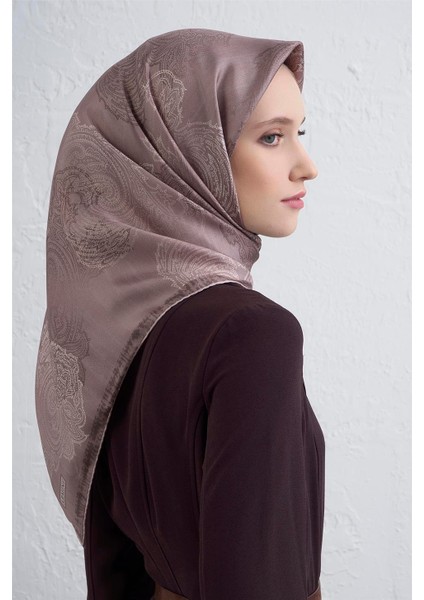 Klasik Desenli Saf Ipek Twill Eşarp 9428D 37 modelleri
