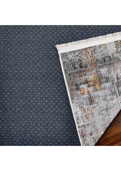 Gri Modern Etnik Desenli Pamuk Makinada Yıkanabilir Hav Toz Vermez Leke Tutmayan Kaymaz Taban Dijital Makine Baskı Salon Yolluk Mutfak Halı indirimleri