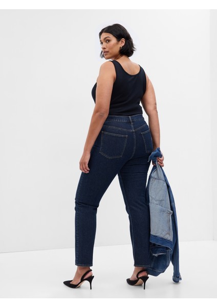 Kadın Lacivert High Rise '90S Straight Jean Pantolon indirimleri