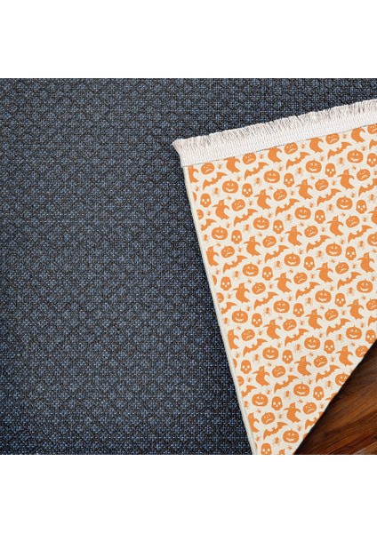Figürlü Turuncu Pamuk Dikdörtgen Modern Desenli Pamuk Makinada Yıkanabilir Hav Toz Vermez Leke Tutmayan Kaymaz Taban Dijital Makine Baskı Salon Yolluk Mutfak Halı indirimleri