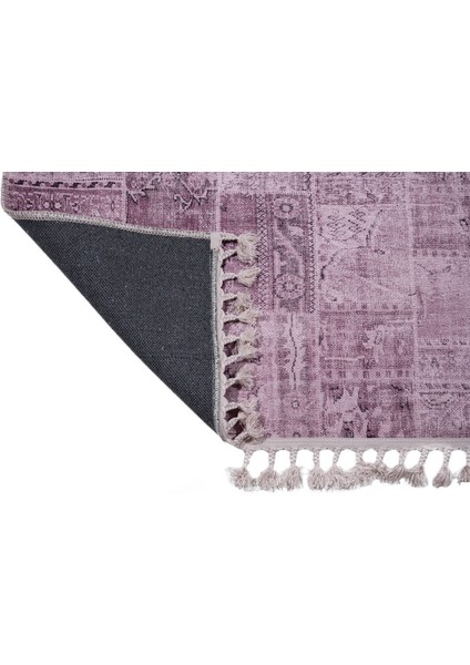 Brezovica Patchwork Pembe Polyester Dikdörtgen Modern Desenli Pamuk Makinada Yıkanabilir Hav Toz Vermez Leke Tutmayan Kaymaz Taban Dijital Makine Baskı Salon Yolluk Mutfak Halı modelleri