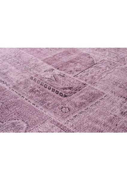 Brezovica Patchwork Pembe Polyester Dikdörtgen Modern Desenli Pamuk Makinada Yıkanabilir Hav Toz Vermez Leke Tutmayan Kaymaz Taban Dijital Makine Baskı Salon Yolluk Mutfak Halı indirimleri