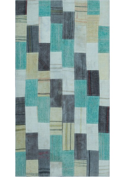 Girit Bej Çizgili Yün Modern Desenli Yün Hav Toz Vermez Leke Tutmayan Salon Yolluk Mutfak El Dokuma Halı