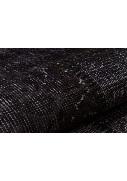 Siyah Patchwork Etnik Modern Desenli Yün Hav Toz Vermez Leke Tutmayan Salon Yolluk Mutfak El Dokuma Halı modelleri