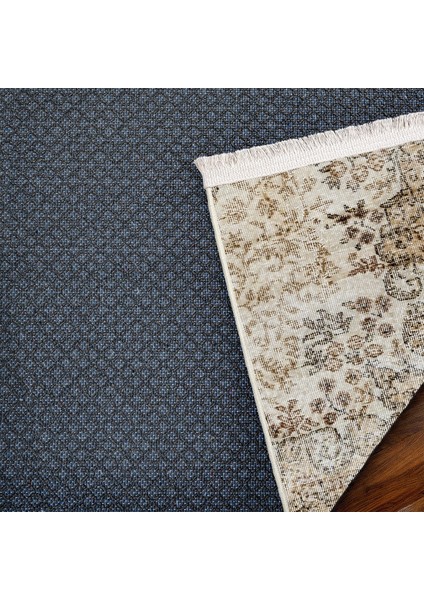 Kahverengi Klasik Etnik Modern Desenli Pamuk Makinada Yıkanabilir Hav Toz Vermez Leke Tutmayan Kaymaz Taban Dijital Makine Baskı Salon Yolluk Mutfak Halı indirimleri