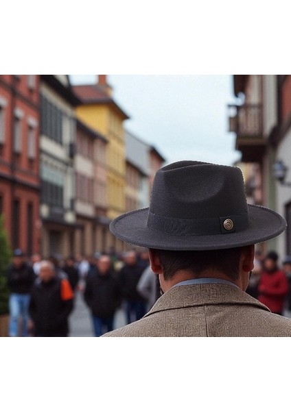 Fötr Kaşe Ayarlanabilir Ipli Sert Kovboy Şapkası modelleri