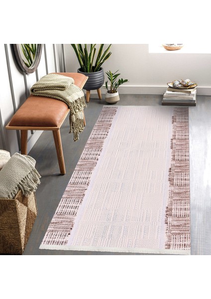 Krem Modern Etnik Desenli Mikro Hav Vermeyen Leke Tutmayan Kolay Temizlenen Yumuşak Makine Salon Yolluk Mutfak Halı indirimleri