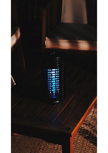 S23 Pro Siyah 3 Watt Açılabilen Alt Kapak Kokusuz Taşınabilir LED Mavi Işıklı Sinek Öldürücü