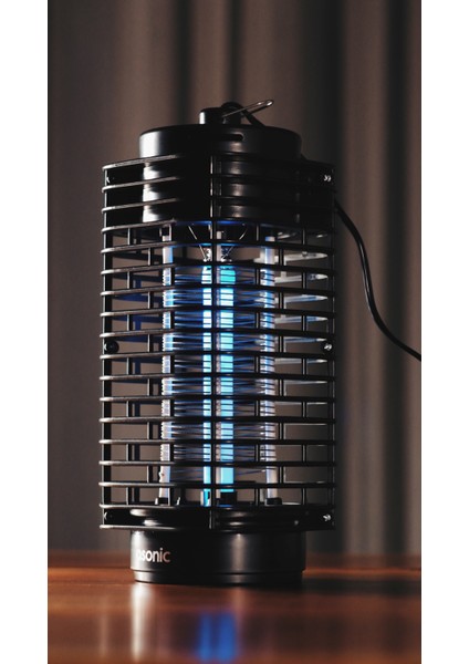 S23 Pro Siyah 3 Watt Açılabilen Alt Kapak Kokusuz Taşınabilir LED Mavi Işıklı Sinek Öldürücü