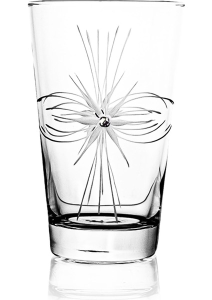 Huge 6 Adet Büyük Boy Su ve Meşrubat Bardağı 395cc Mira Desenli