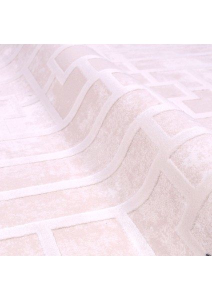 Milani Geometrik Gri Yün Kare Modern Desenli Akrilik Hav Vermeyen Leke Tutmayan Kolay Temizlenen Yumuşak Makine Salon Yolluk Mutfak Halı modelleri