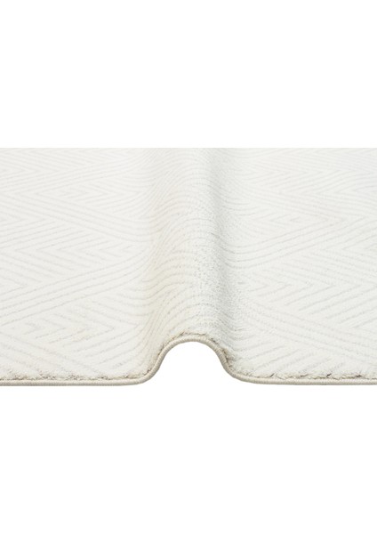 Paola Beyaz Geometrik Etnik Modern Desenli Mikro Hav Vermeyen Leke Tutmayan Kolay Temizlenen Yumuşak Makine Salon Yolluk Mutfak Halı fiyatları