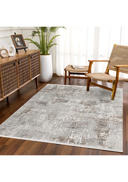 Gri Modern Etnik Desenli Pamuk Makinada Yıkanabilir Hav Toz Vermez Leke Tutmayan Kaymaz Taban Dijital Makine Baskı Salon Yolluk Mutfak Halı modelleri