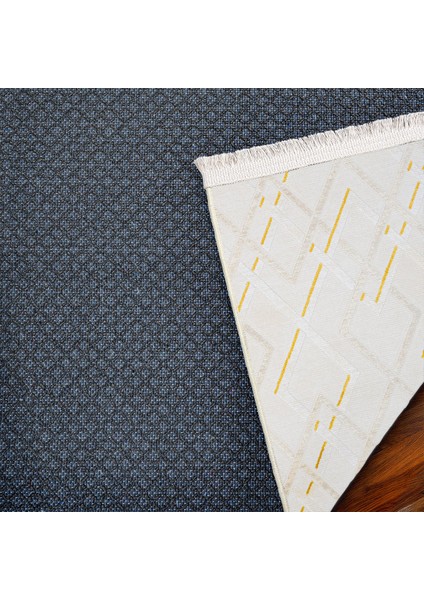 Geometrik Krem Pamuk Dikdörtgen Modern Desenli Pamuk Makinada Yıkanabilir Hav Toz Vermez Leke Tutmayan Kaymaz Taban Dijital Makine Baskı Salon Yolluk Mutfak Halı indirimleri