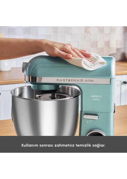 Mastermaid Chef Ultra D2000W Dijital Ekranlı Hamur Yoğurma Makinesi Tiffany 7 L