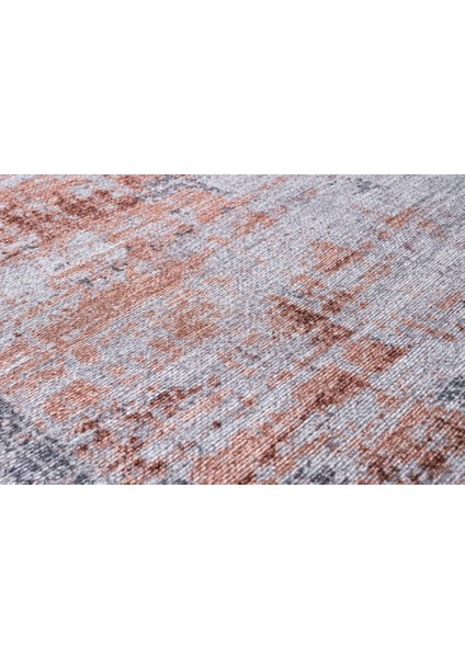 Capelle Modern Turuncu Polyester Dikdörtgen Modern Desenli Pamuk Makinada Yıkanabilir Hav Toz Vermez Leke Tutmayan Kaymaz Taban Dijital Makine Baskı Salon Yolluk Mutfak Halı fırsatları