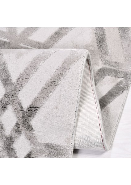 Kassidy Geometrik Gri Bambu Dikdörtgen Modern Desenli Akrilik Hav Vermeyen Leke Tutmayan Kolay Temizlenen Yumuşak Makine Salon Yolluk Mutfak Halı fiyatları