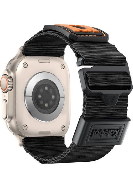 Apple Watch 46MM / 49MM / 45MM / 44MM Için Naylon Saat Kayışı (Yurt Dışından)