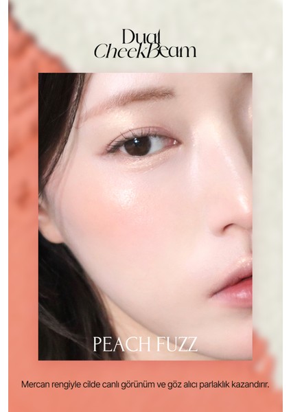 Allık Paleti + Fırça Seti Muzıgae Mansıon Dual Cheek Beam Set (02 Peach Fuzz) modelleri