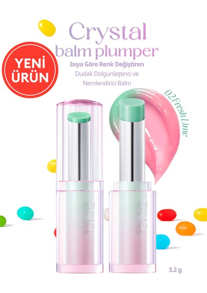 Isıya Göre Renk Değiştiren Dudak Dolgunlaştırıcı Balm Clıo Crystal Balm Plumper (02 Fresh Lime)