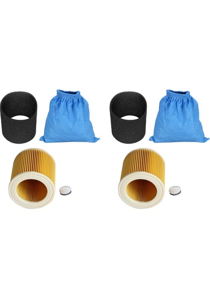 2x Tekstil Filtre Torbaları Islak ve Kuru Köpük Filtresi Karcher Mv1 Wd1 Wd2 Wd3 Vakum Süpürge Parçaları Için Hepa Filtresi (Yurt Dışından)