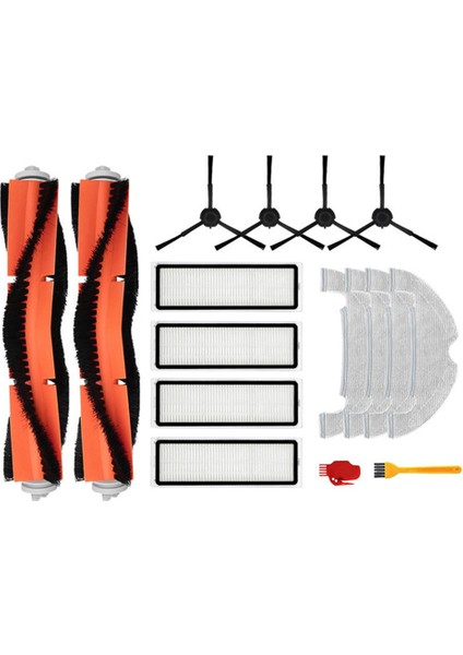 Xiaomi Mi Robot Vakum-Mop 2 Ultra STYTJ05ZHM Vakum Süpürge Aksesuarları Mop Bezi Ana Yan Fırça Parçaları (Yurt Dışından)