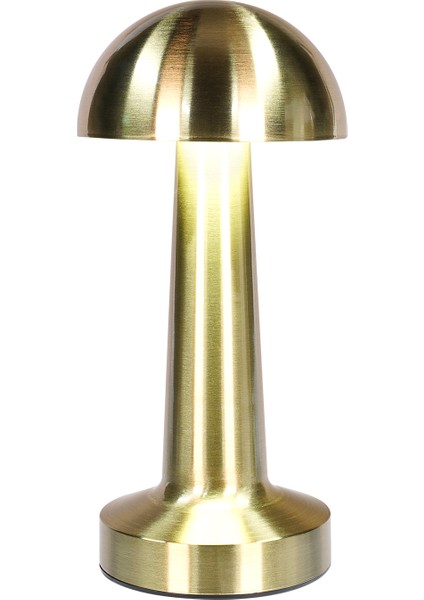 Dokunmatik Mantar Masa Lambası 3 Işık Renkli Şarjlı Dokunmatik Dekoratif Masa Lambası Metal indirimleri