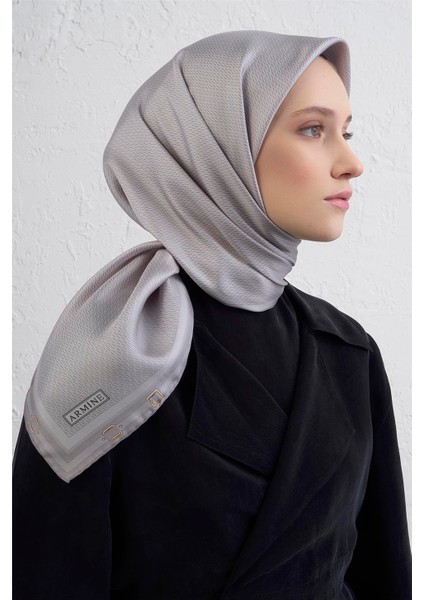 Monogram Desenli Saf Ipek Twill Eşarp 9401D 53 modelleri