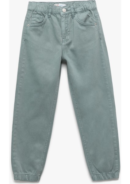 Pamuklu Cep Detaylı Rahat Kalıp Basic Jogger Pantolon