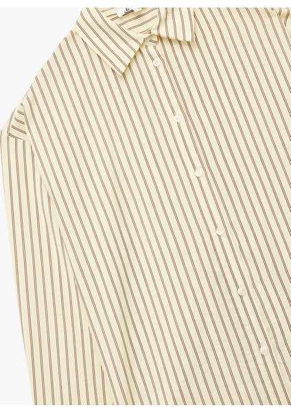 Düğmeli Uzun Kollu Klasik Yaka Oversize Viskon Gömlek indirimleri