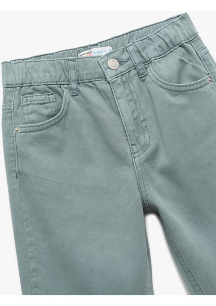 Pamuklu Cep Detaylı Rahat Kalıp Basic Jogger Pantolon modelleri