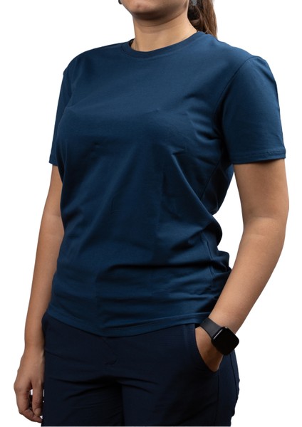 Fit Kesim Sıfır Yaka Unisex T-Shirt