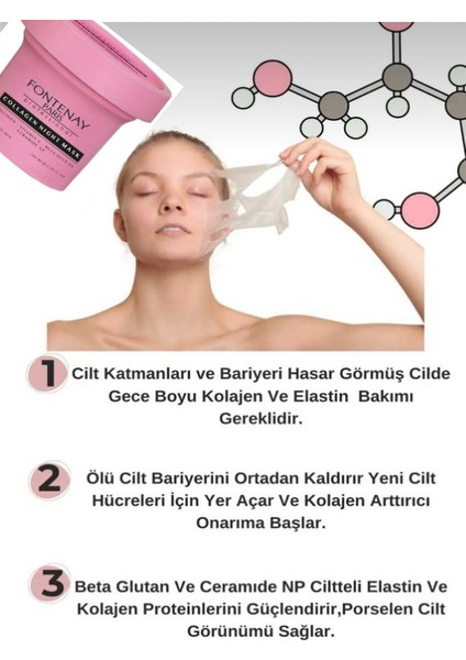 Collagene Gece Uyku Maskesi 100ML modelleri