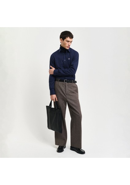 Erkek Lacivert Slim Fit Gömlek fırsatları