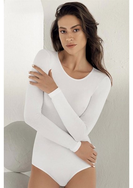 Şahinler Uzun Kollu Bisiklet Yaka Çıtçıtlı Body B866