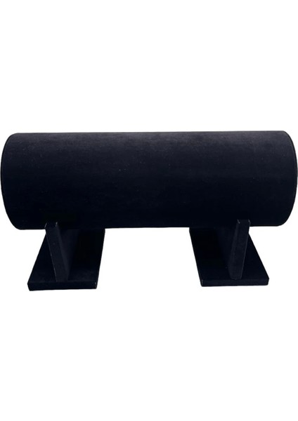 Kücük Boy Süet Kumaş Siyah Renk 30 cm Ayaklı Taç Standı modelleri