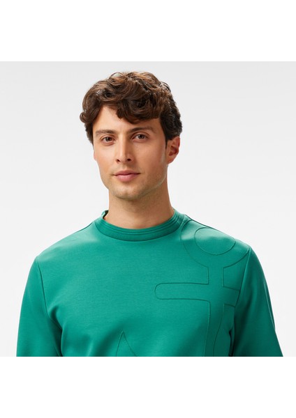 Erkek Yeşil Regular Fit Sweatshirt fırsatları