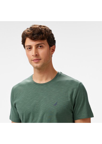 Erkek Yeşil Regular Fit T-Shirt fırsatları